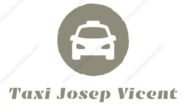 Logotipo de Taxi Josep Vicent: icono de coche blanco sobre fondo circular gris.